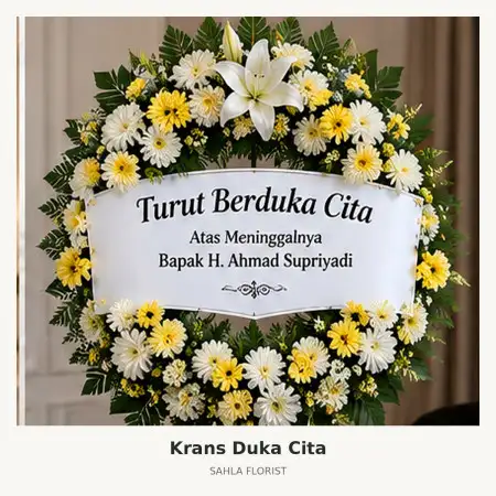 Krans Bunga Duka Supiori
